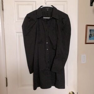 COS Women’s Black Long Sleeve Dress Tunic Long Top sz 2